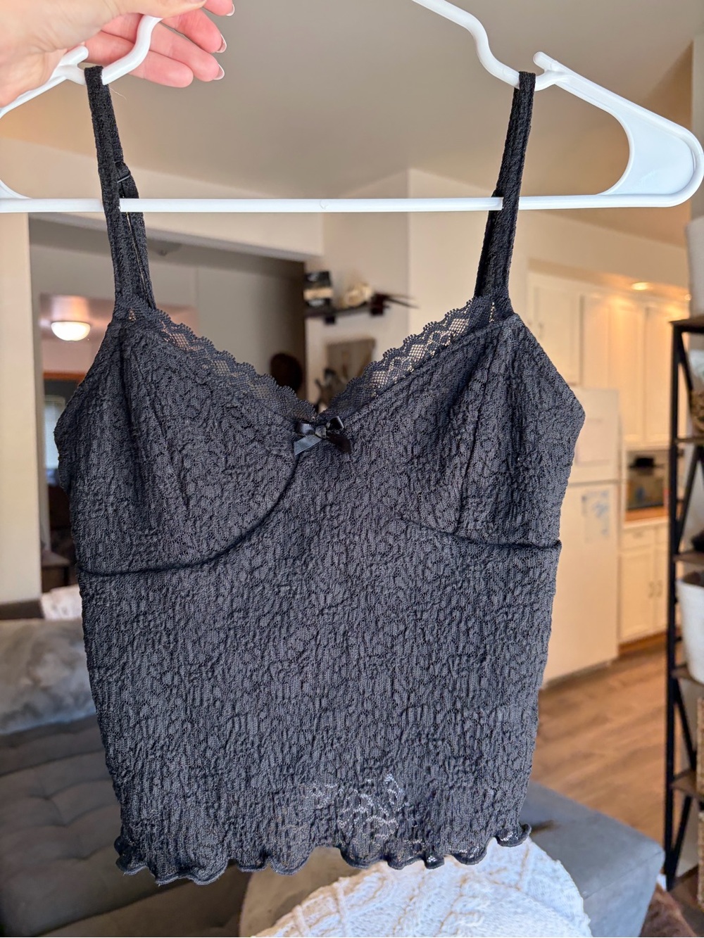 Tilly's Black Lace Crop Cami Tank “Full tilt” AKA Tilly’s